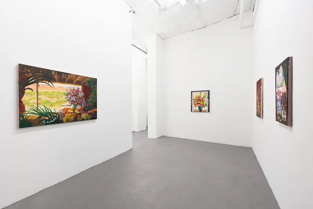 Installation photo of Nicholas Bono Kennedy's solo exhibition "After the Dinner Party"