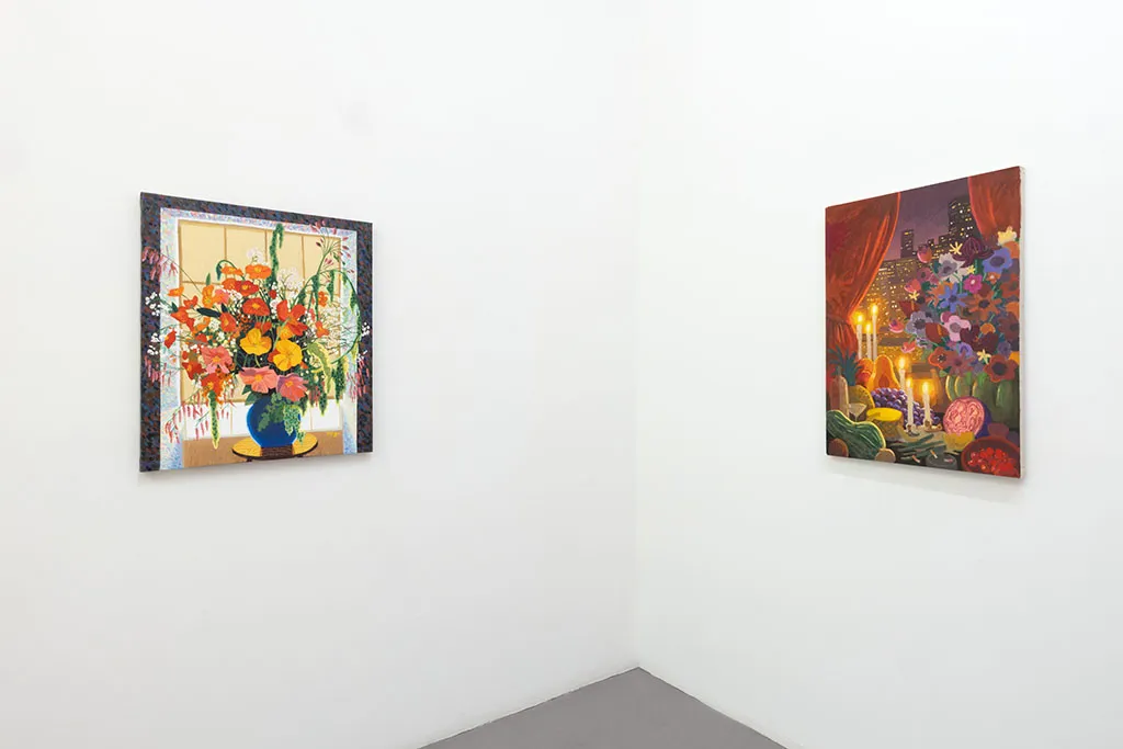 Installation photo of Nicholas Bono Kennedy's solo exhibition "After the Dinner Party"