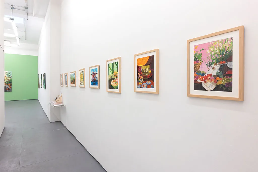 Installation photo of Nicholas Bono Kennedy's solo exhibition "After the Dinner Party"
