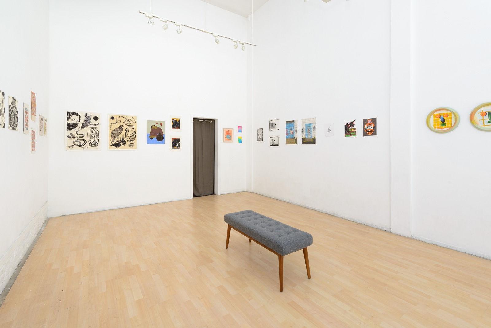 Installation view of "Friends & Family" group show in SF