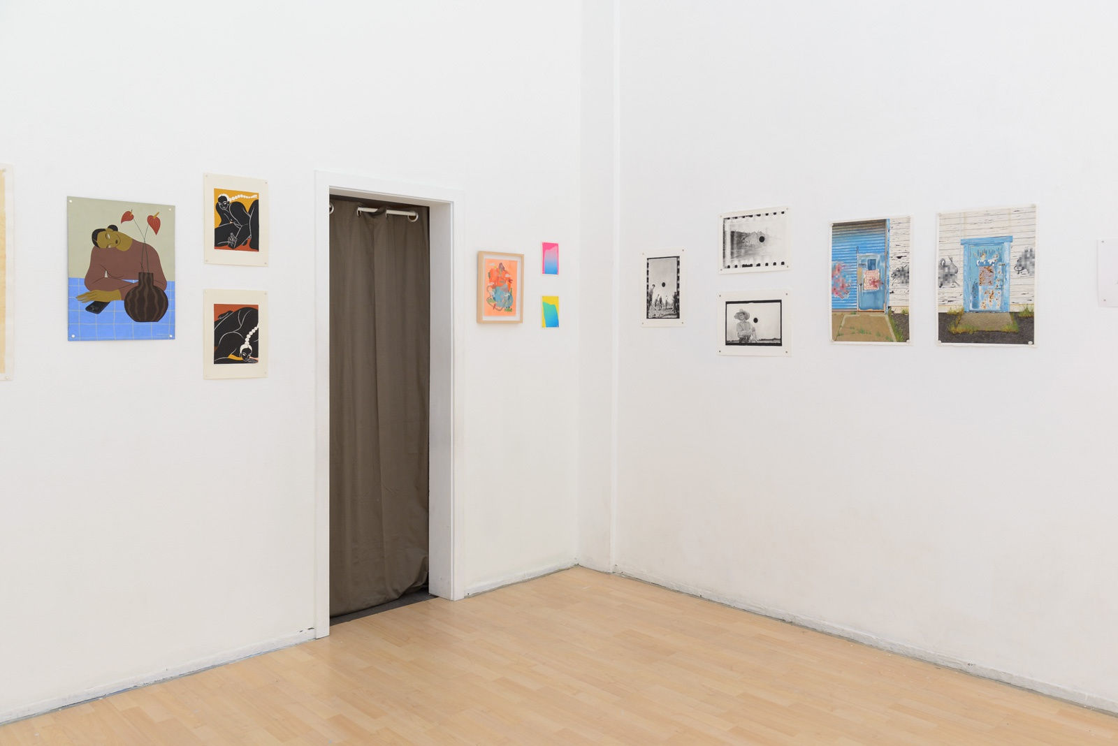 Installation view of "Friends & Family" group show in SF