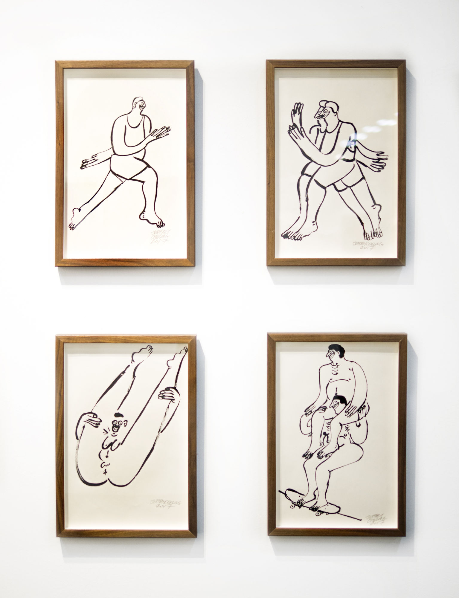 Art fair booth installation at Art on Paper