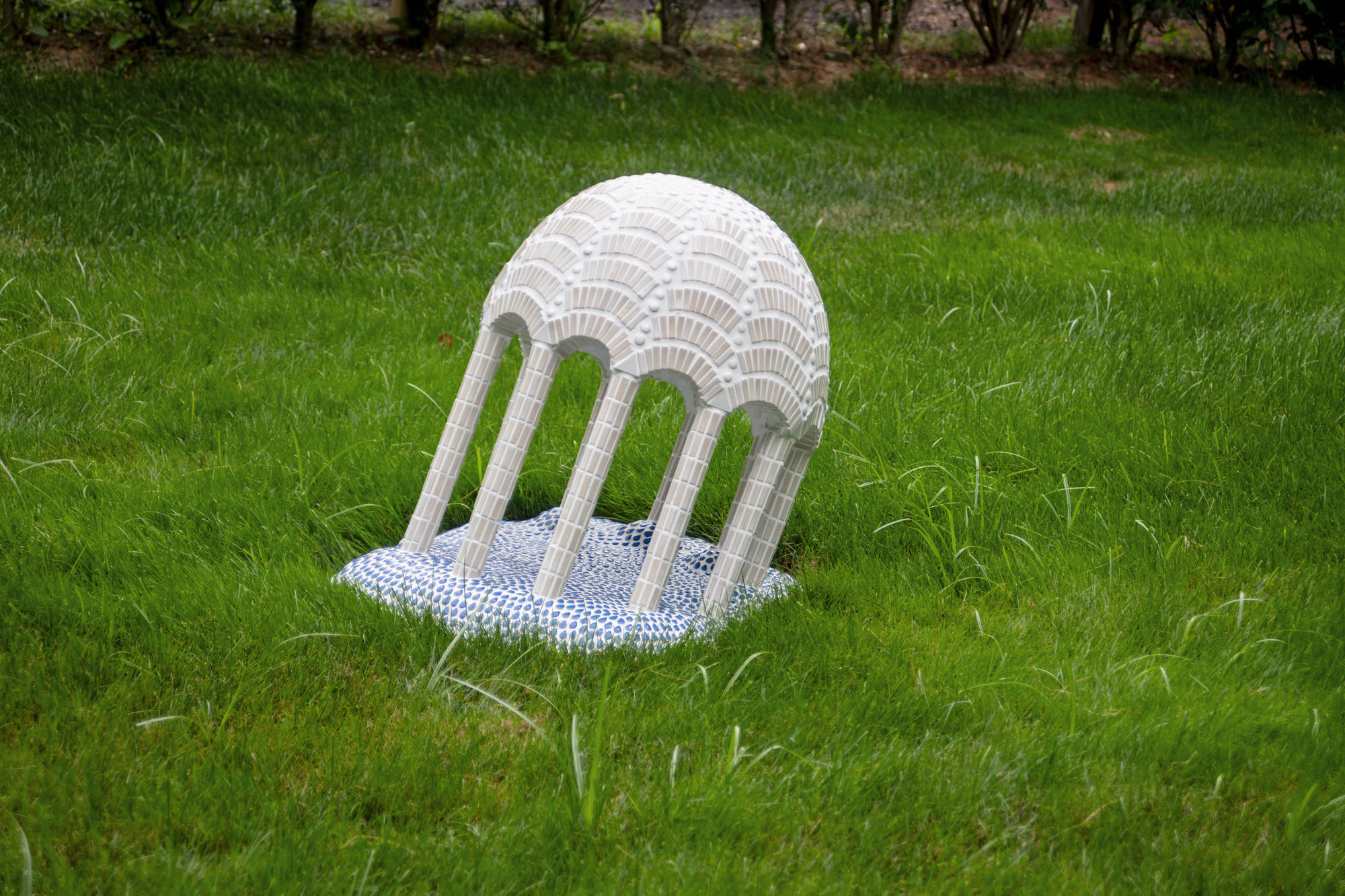 Randi Renate submergent fantasies of Cape Romano, 2024 Concrete and glazed stoneware 24 x 29 x 24 inches 60.96 x 73.66 x 60.96 cm