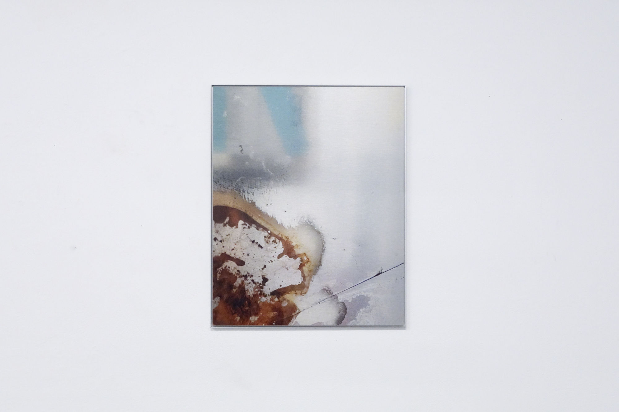 Craig Jun Li “Untitled” (kisses), 2024-2025 UV print on brushed aluminum 16 3/8 x 20 3/8 x 1/2 inches 41 x 51 x 1 cm