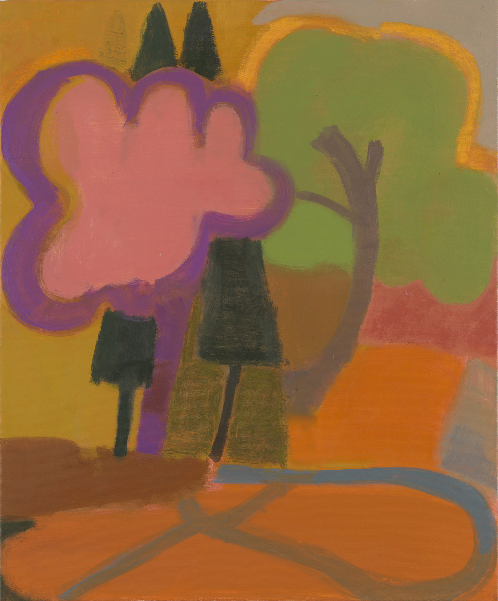 Elizabeth Hazan (b. 1965) Field #194, 2025 Oil and pastel on canvas 24 x 20 inches 60 x 50 cm EH076