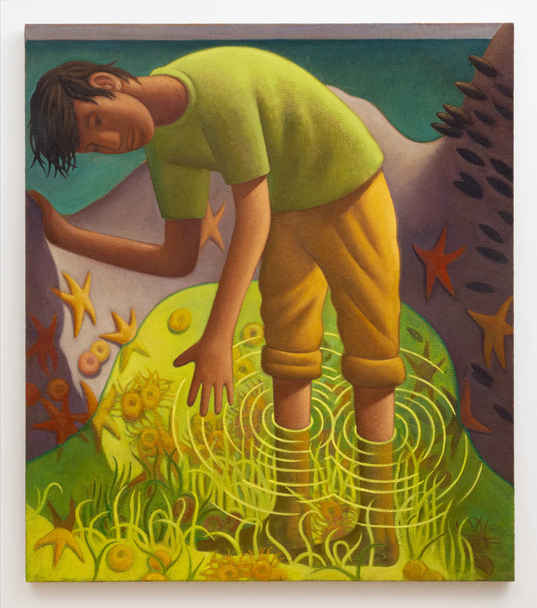 Nat Meade (b. 1975) Tide Pool, 2026 Oil on hemp 48 x 42 inches 121 x 106 cm NM177