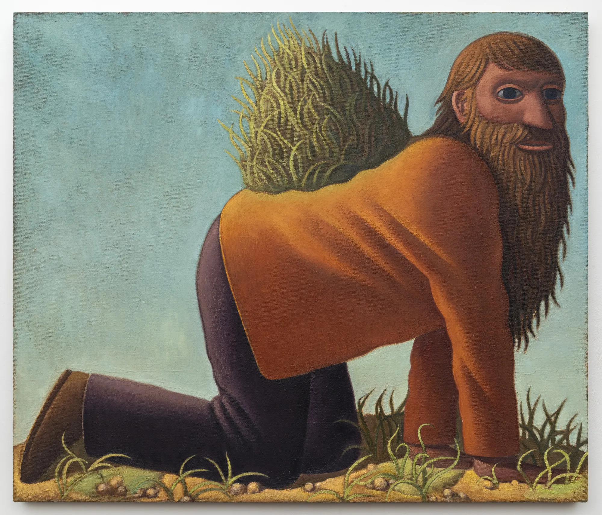 Nat Meade (b. 1975) Valley of the Mound Hound, 2026 Oil on hemp 46 x 54 inches 116 x 137 cm NM185
