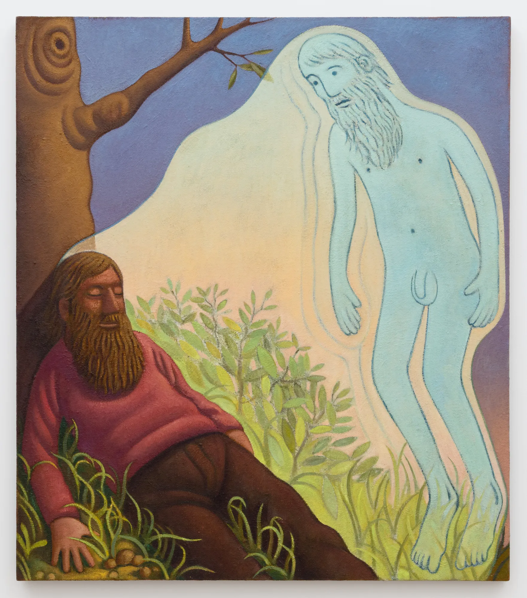 Nat Meade (b. 1975) Penitence, 2026 Oil on hemp 48 x 42 inches 121 x 106 cm NM194