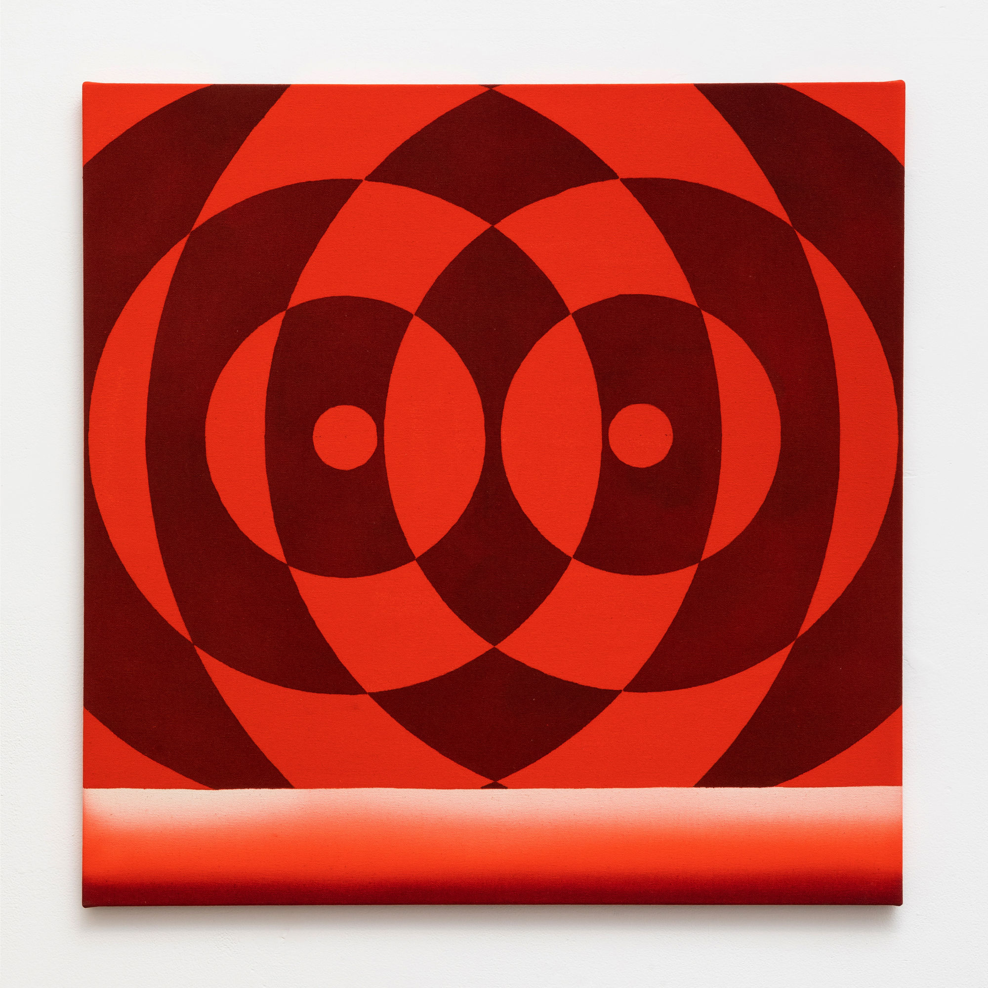 Michael Childress (b. 1987) Radio Wave, 2021 Acrylic on unprimed canvas 28 x 28 inches 71.1 x 71.1 cm