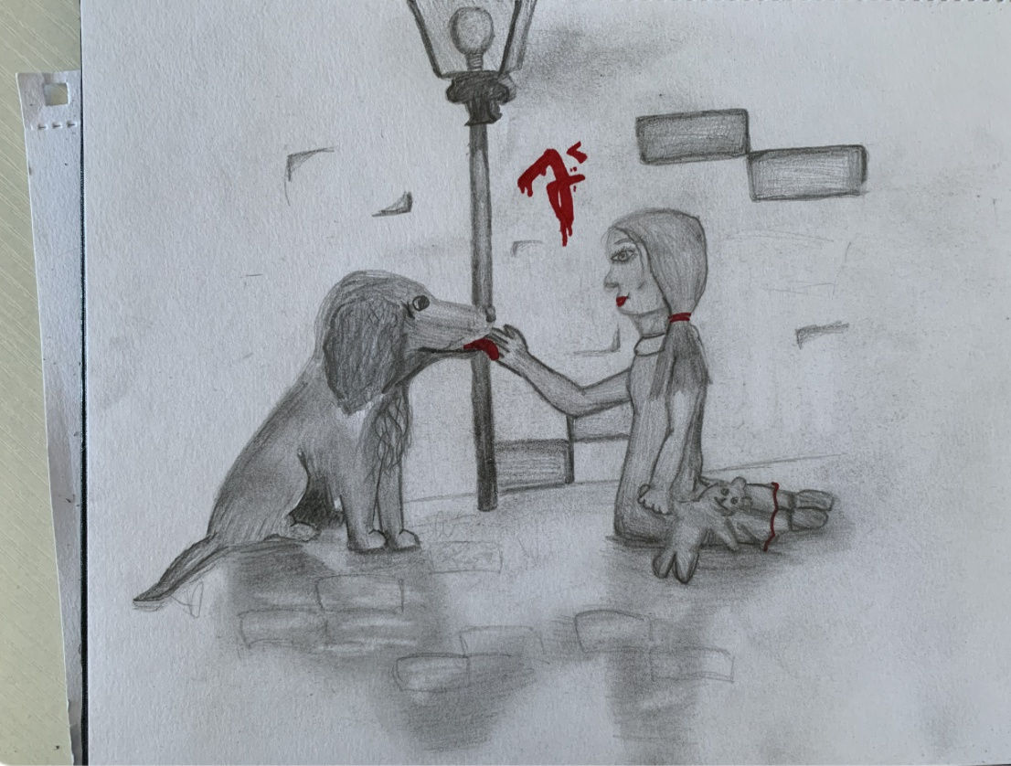 Orla Huzinga, age 11 Inspired by: Banksy, Walled off hotel