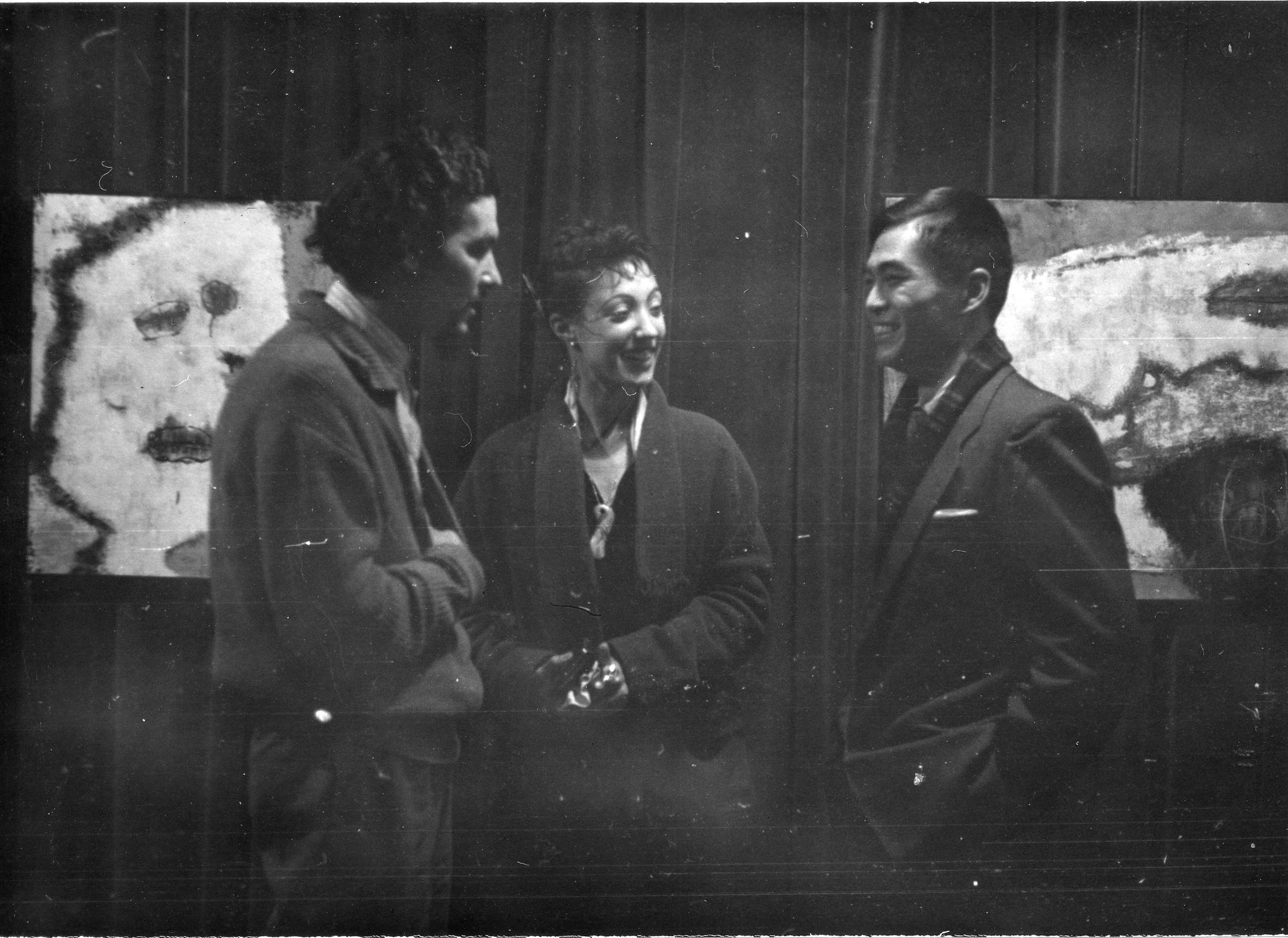 1957, Hsiao Chin's first solo exhibition in Barcelona 1957年蕭勤於巴塞隆納舉辦首次個展