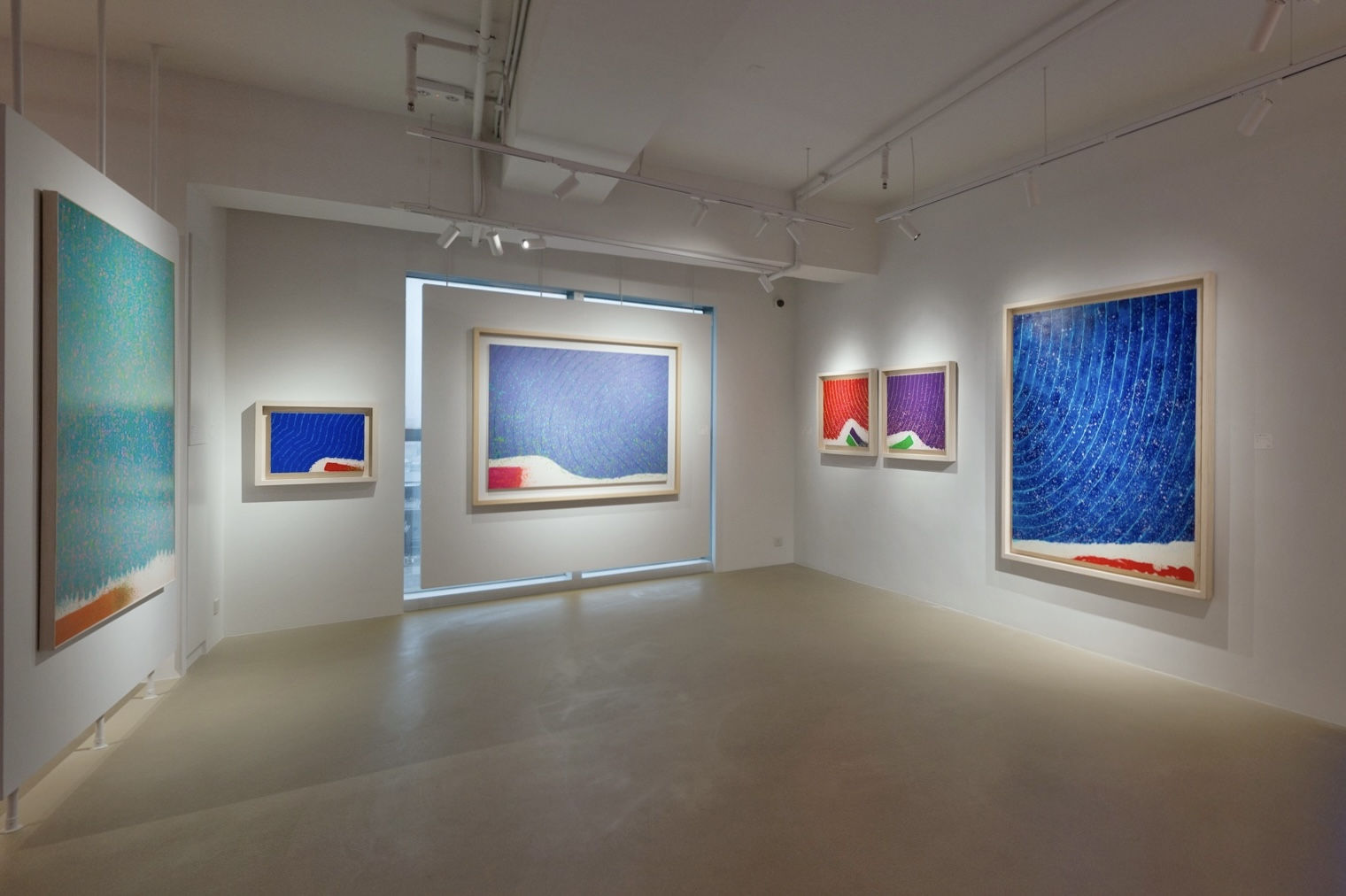 Hsiao Chin’s solo exhibition “From Eternal Garden to the Bright Side – Hsiao Chin Memorial Exhibition in Hong Kong ” at 3812 Gallery HK, 2024 2024年，蕭勤個展「花園 · 彼岸：蕭勤⾹港紀念展」於3812香港畫廊舉辦