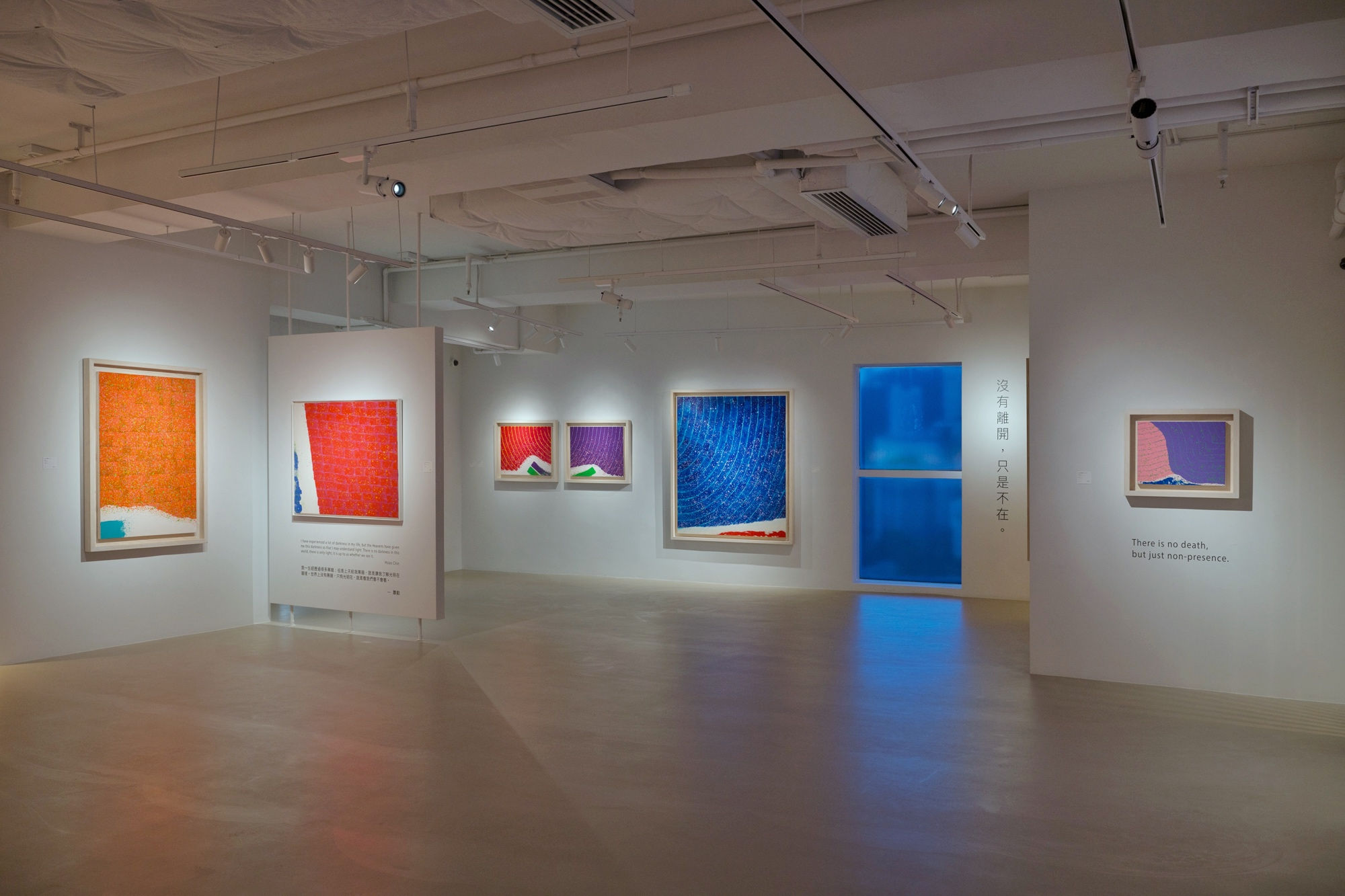 Hsiao Chin’s solo exhibition “From Eternal Garden to the Bright Side – Hsiao Chin Memorial Exhibition in Hong Kong ” at 3812 Gallery HK, 2024 2024年，蕭勤個展「花園 · 彼岸：蕭勤⾹港紀念展」於3812香港畫廊舉辦