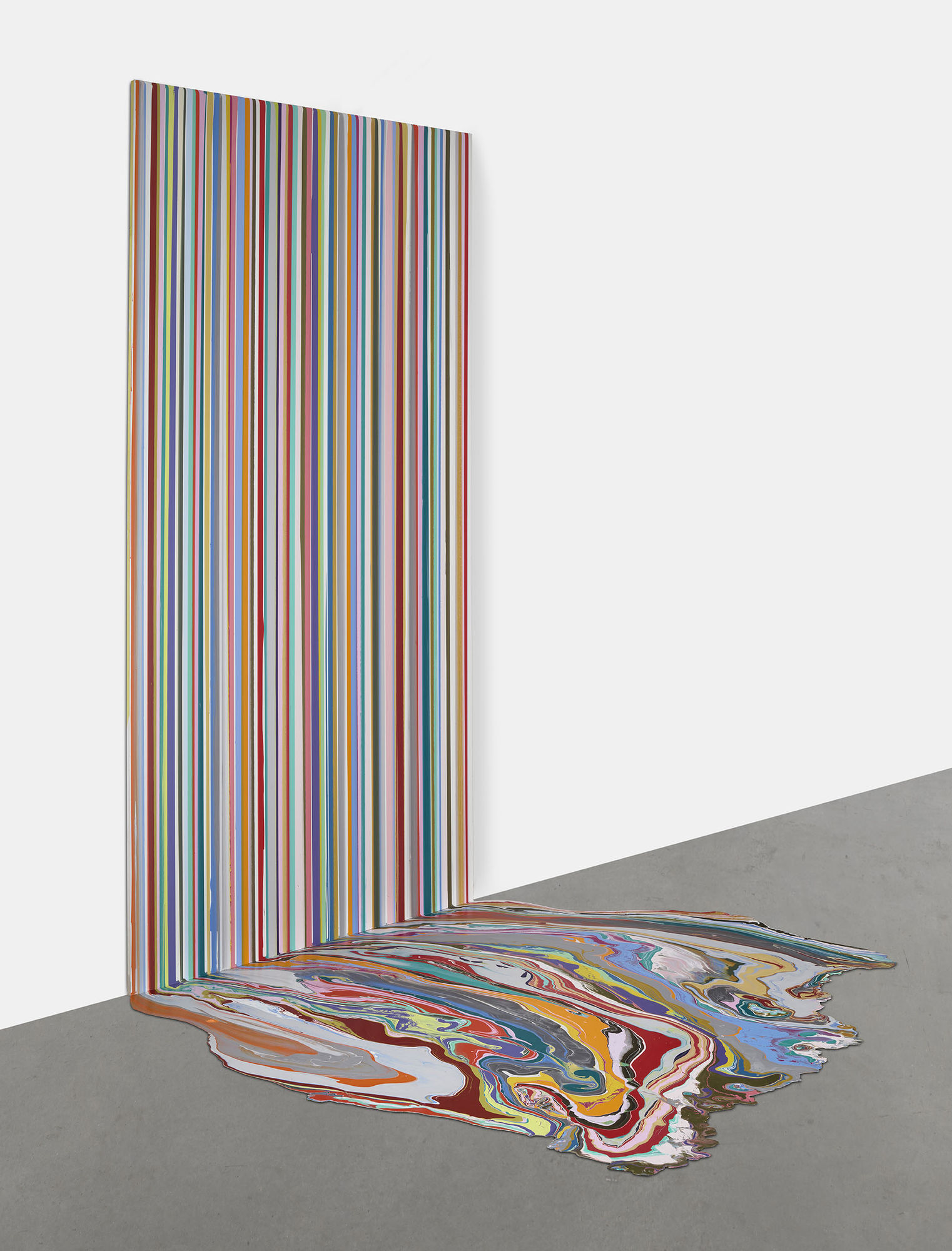 White Tide Acrylic on aluminium mounted onto aluminium panel 360 x 200 x 252 cm