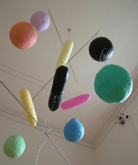 Moonblooming (detail) 2006 plaster, coloured gesso, galvanised wire and steel variable