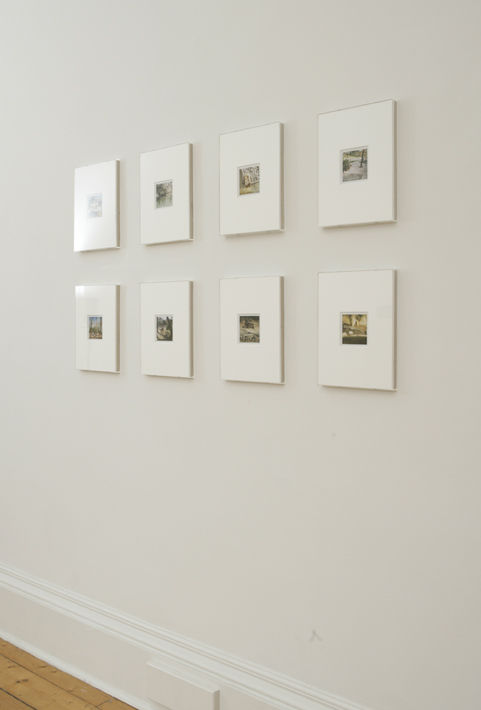 Zoo Polaroids (Barcelona) - installation View at Ingleby Gallery 2008 polaroid photographs 31 x 23.5 cm (individual framed size)