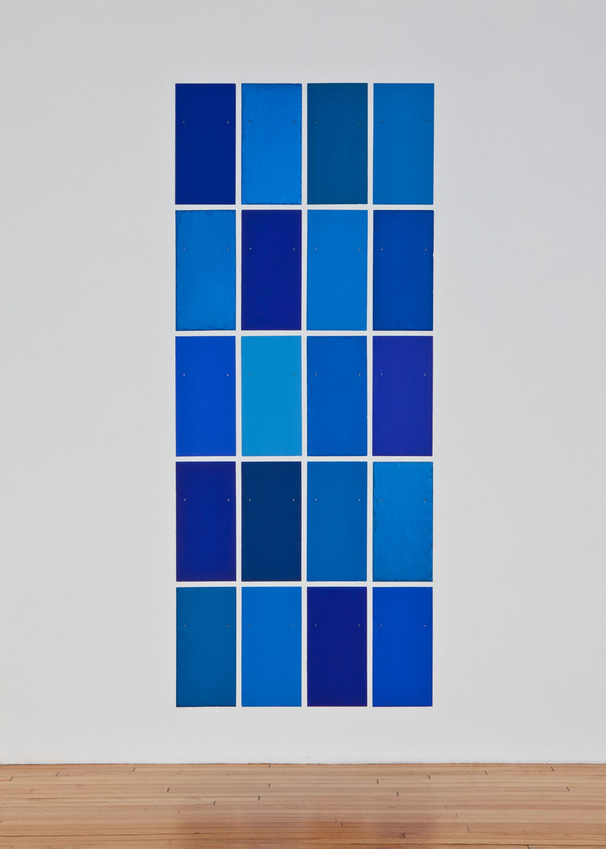 Blue Angel 2010 tempera on 20 slate tiles 55.9 x 27.9 cm each; 264.2 x 129.5 cm overall