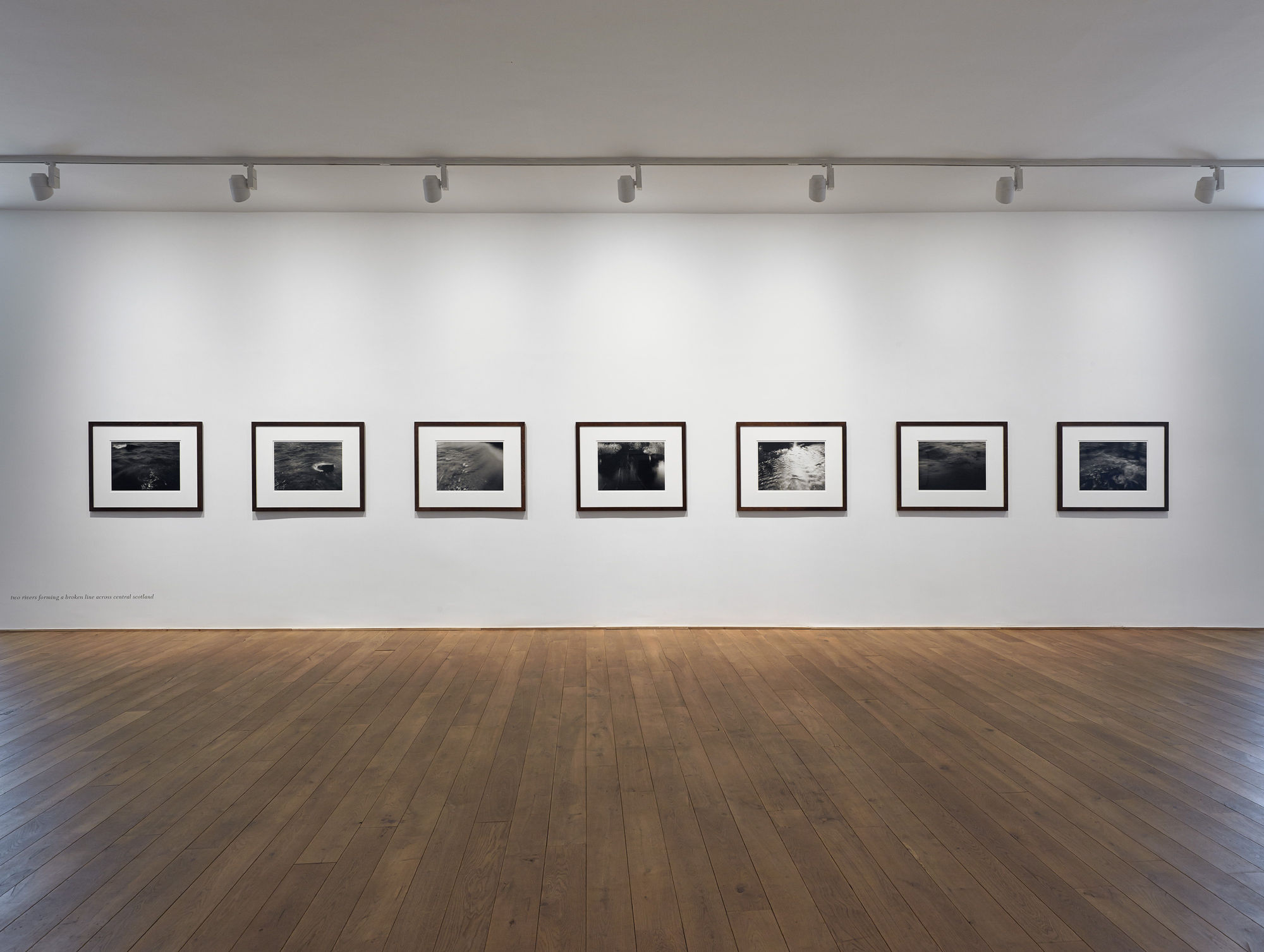 Installation view, Thomas Joshua Cooper - Scattered Waters: Sources Streams Rivers, Ingleby, Edinburgh, 11 October - 29 November 2014.