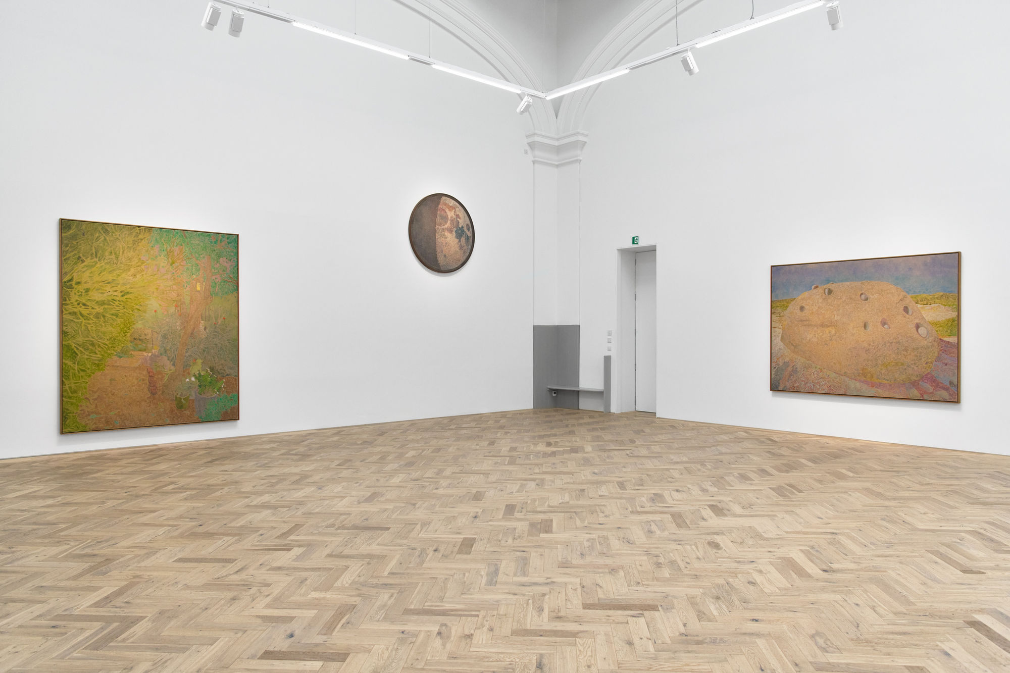 Installation view of Hayley Barker’s solo exhibition, The Ringing Stone, 2024, Ingleby, Edinburgh.