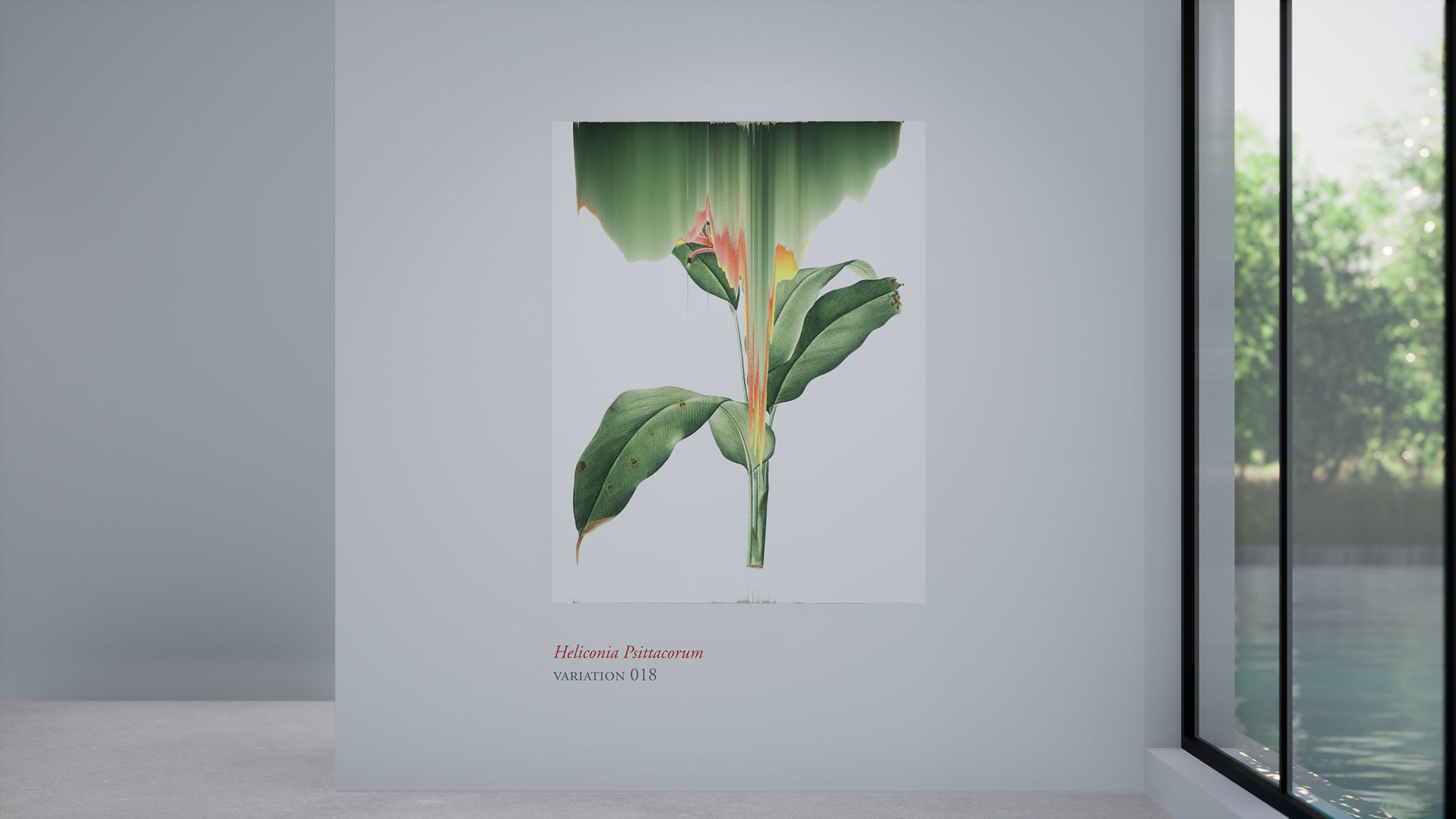 Virtual installation view of the exhibition After Nature by Andrea Wolf, presented by Isabel Croxatto Galería at ICG+. September, 2020. Credit: deeptime.art, courtesy of Isabel Croxatto Galería.