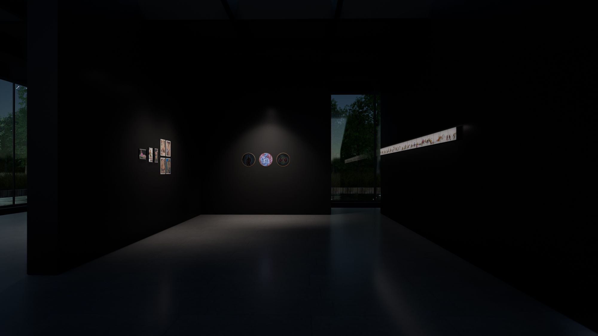 Virtual installation view of CUIR | Curated by Chiachio & Giannone.