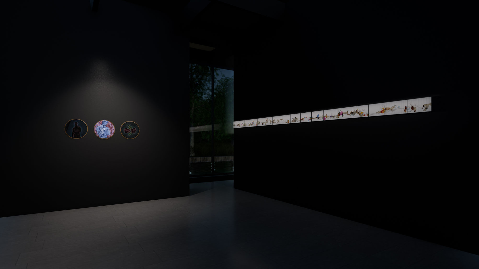 Virtual installation view of CUIR | Curated by Chiachio & Giannone.
