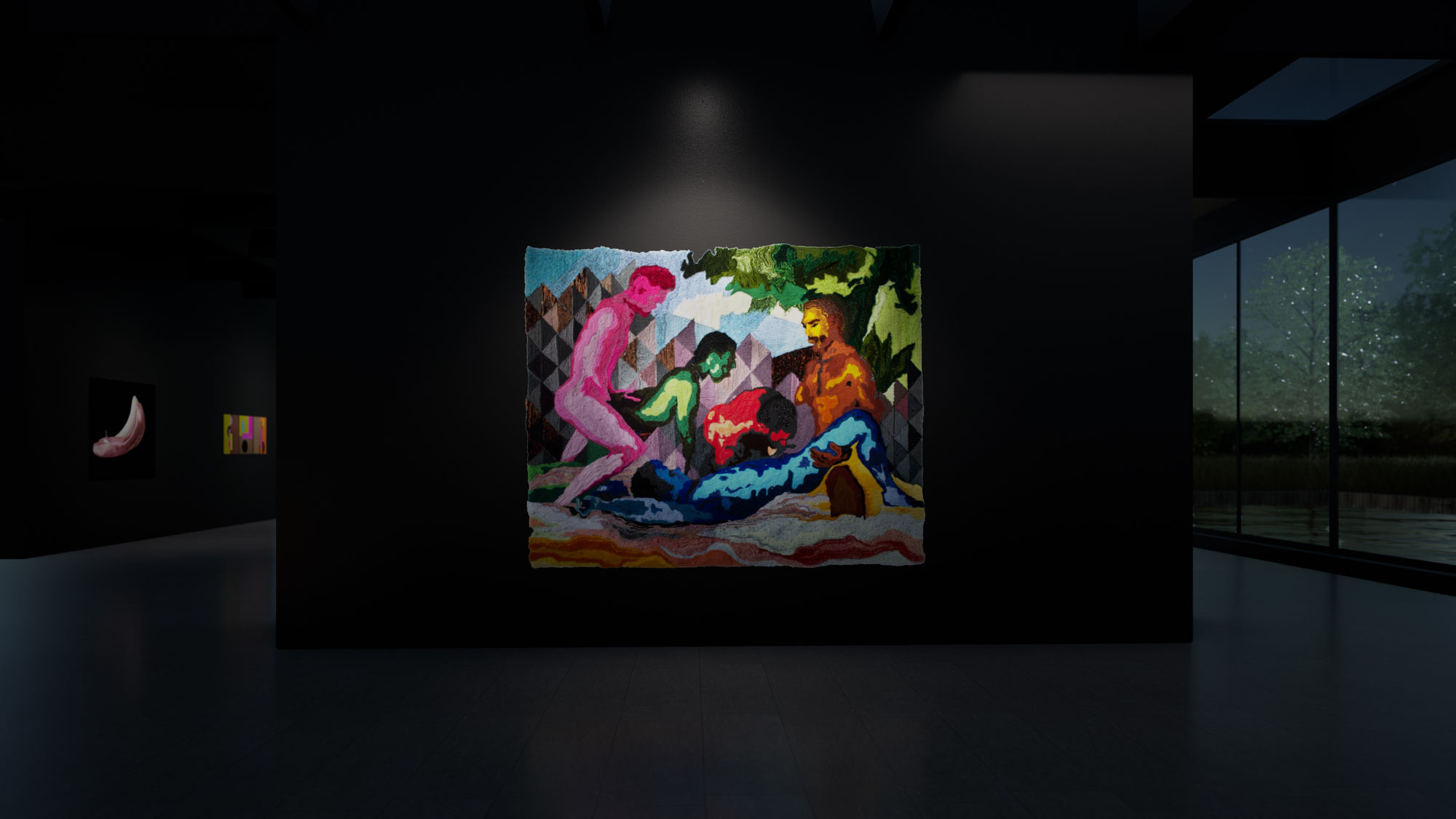 Virtual installation view of CUIR | Curated by Chiachio & Giannone.