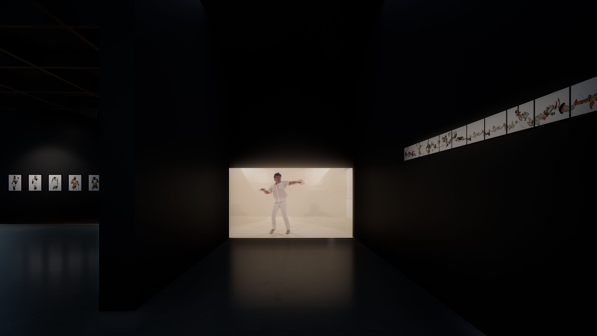 Virtual installation view of CUIR | Curated by Chiachio & Giannone.
