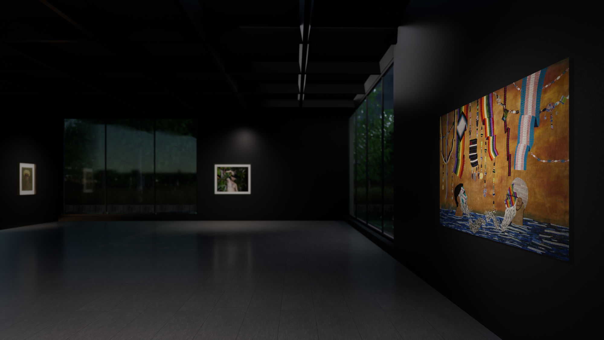 Virtual installation view of CUIR | Curated by Chiachio & Giannone.