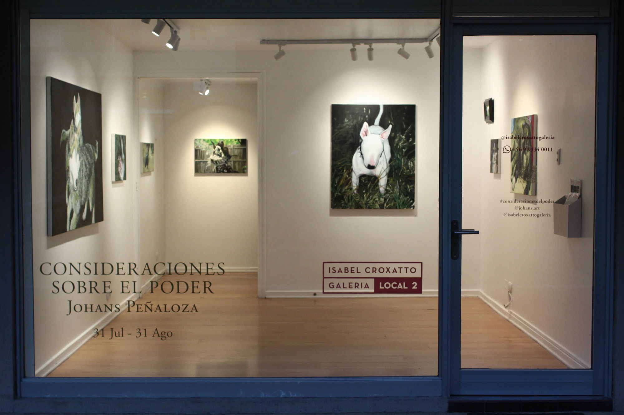 Installation view of Consideraciones Sobre El Poder by Johans Pe&ntilde;aloza at Isabel Croxatto Galer&iacute;a | LOCAL 2. Santiago, Chile. August 2024. Photo: Johans Pe&ntilde;aloza