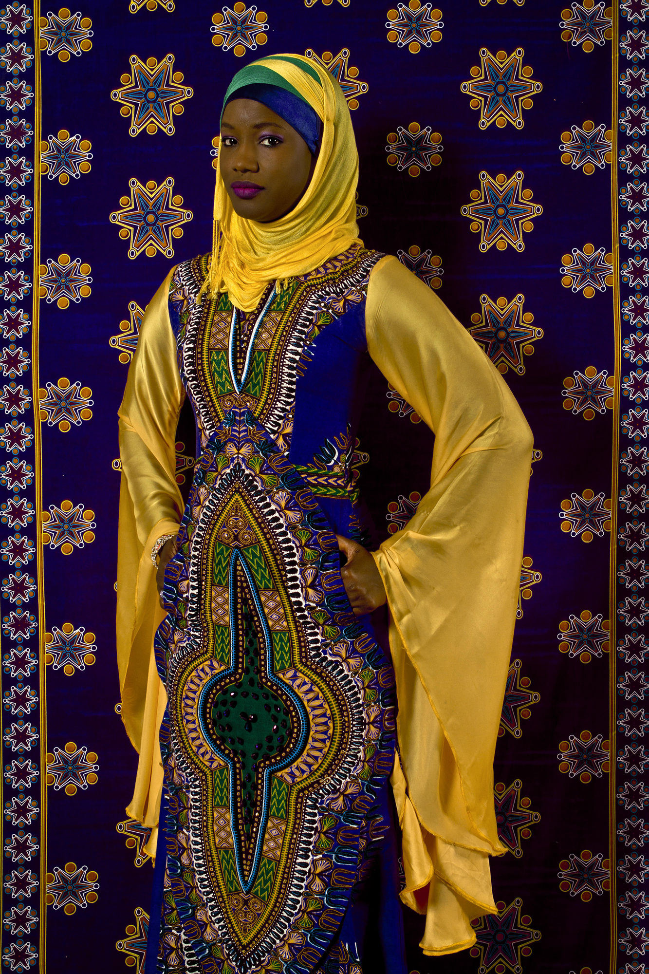 Omar Victor Diop Oumy Ndour, 2012 ink-jet print on Harman by Hahnemuhle paper 35 7/16 x 23 5/8 in.