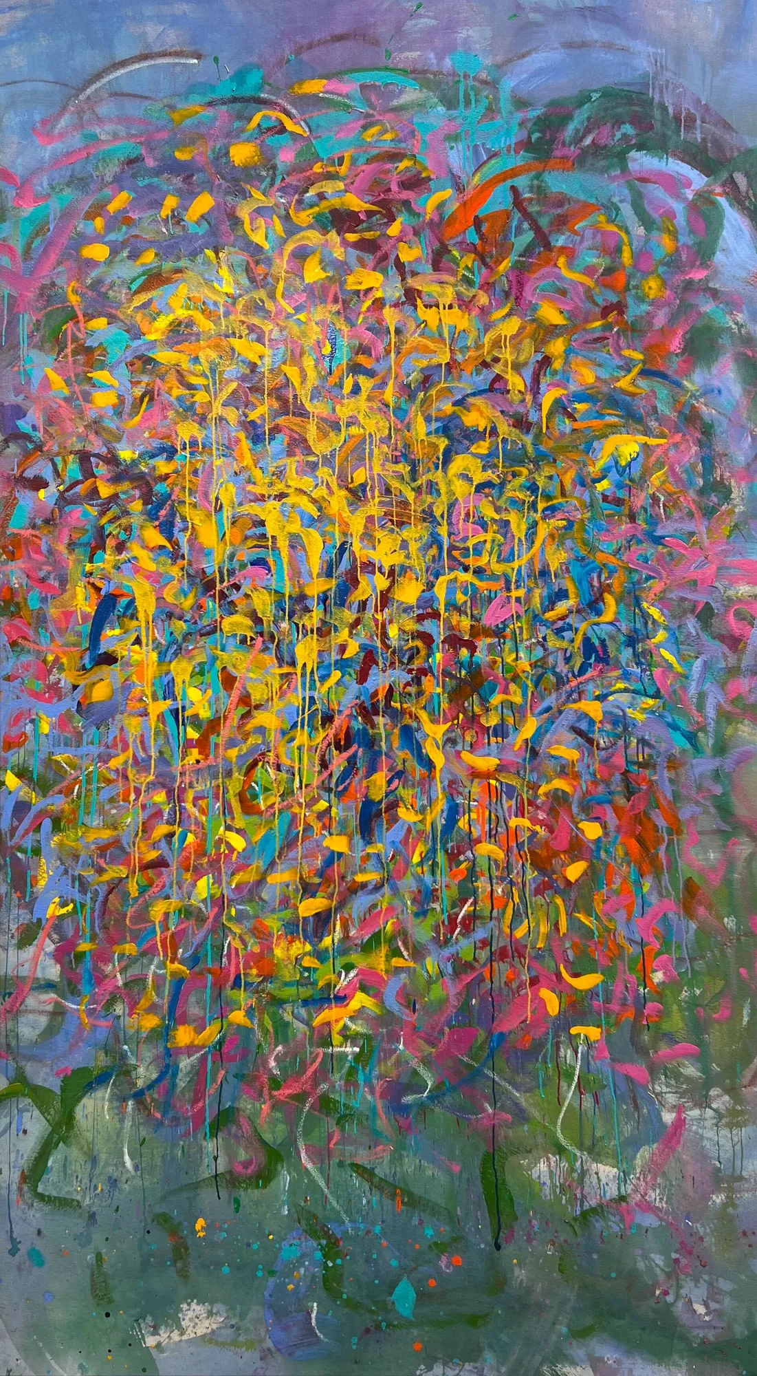 Shara Mays Emiline, 2022 acrylic on canvas 108 x 60 in (294.6 x 152.4 cm) signed verso