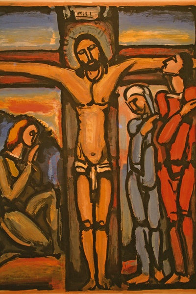 Georges Rouault (1871 – 1958), Christus am Kreuz