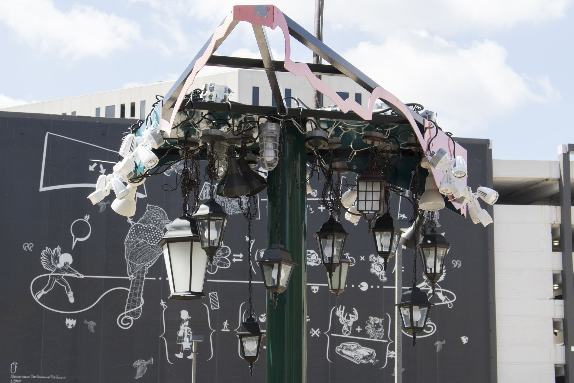 Jessica Stockholder and Tony Tasset, Sculpture Milwaukee