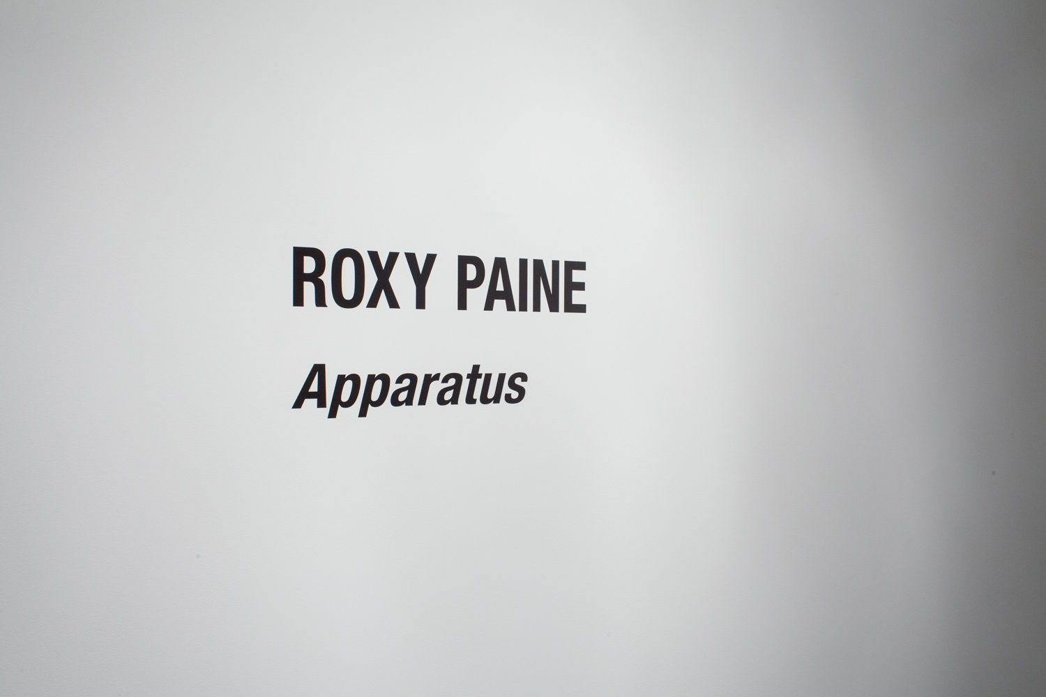 Roxy Paine, Apparatus