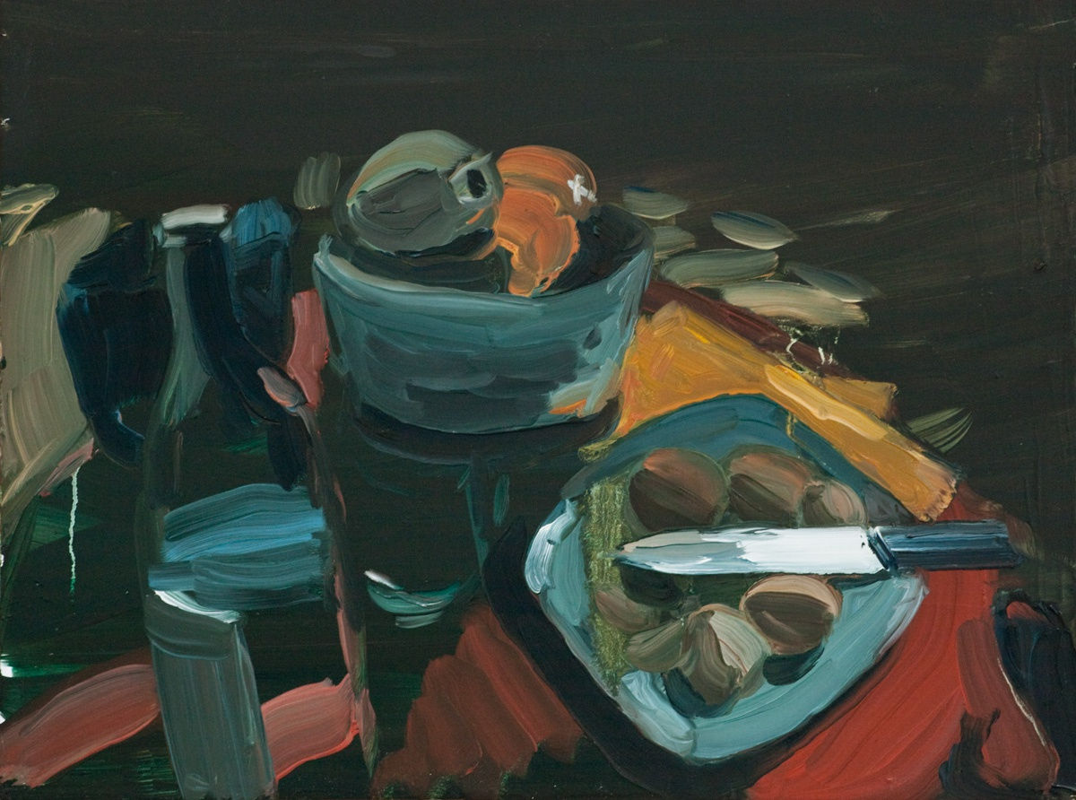 ANNA BJERGER, STILL LIFE WITH KNIFE, 2012