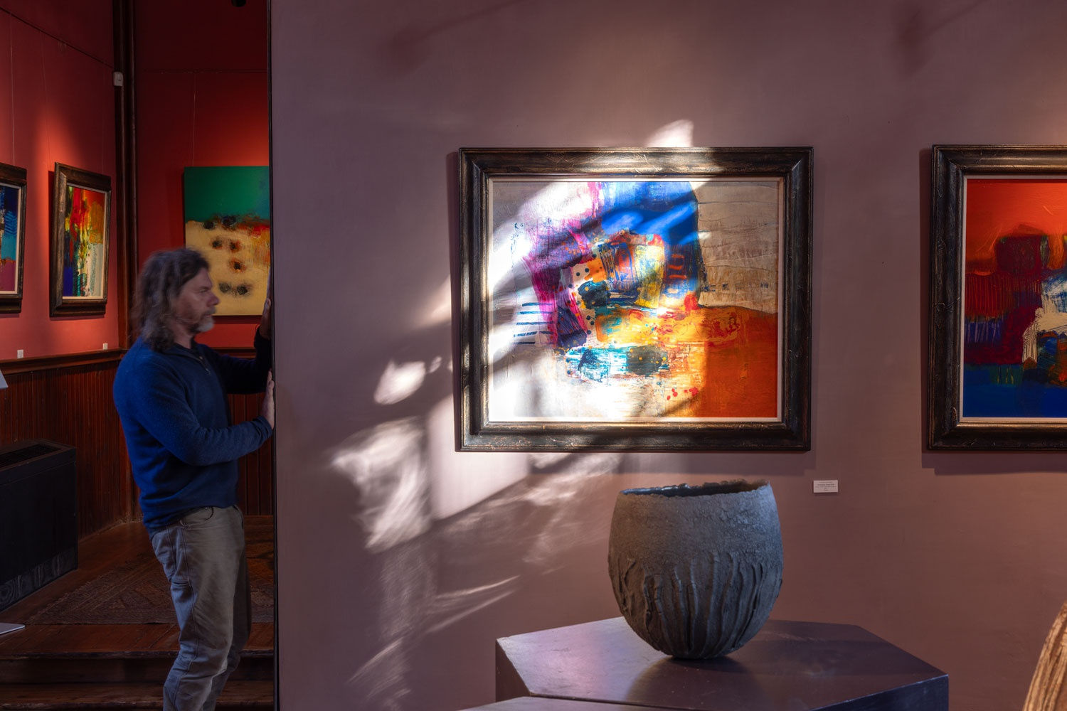 Christopher Wood's work, showing in March 2025. There is a poetry in abstraction.