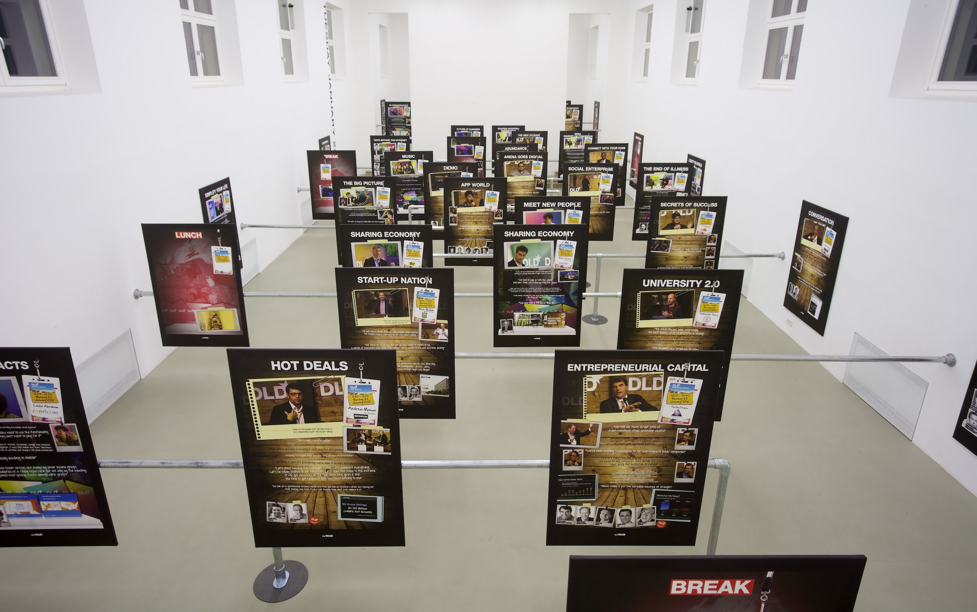 SIMON DENNY exhibition view, All You Need is Data, Kunstverein München, Munich, 2013