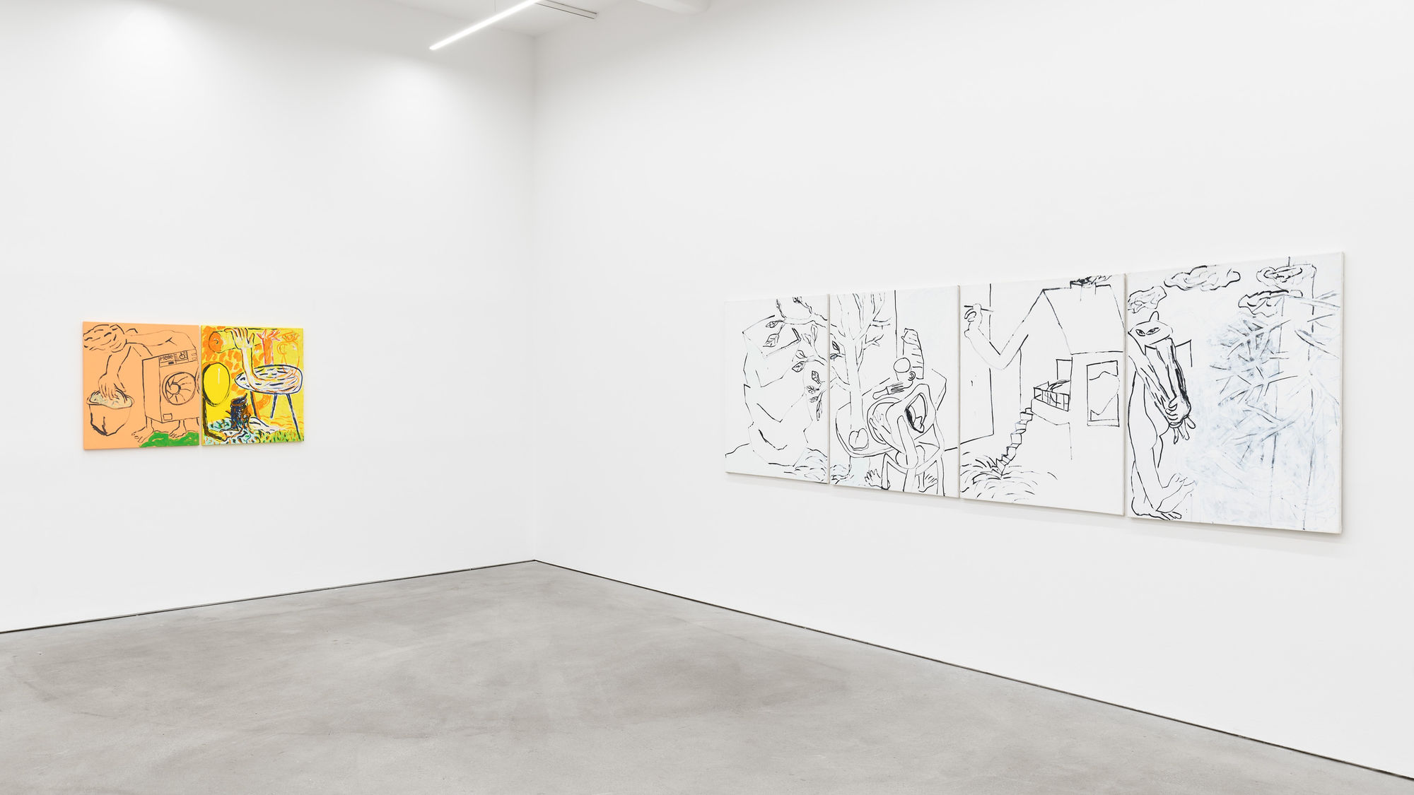 wer bis drei z&auml;hlen kann, kann gerettet werden, exhibition view, Kraupa-Tuskany Zeidler, Berlin, 2022