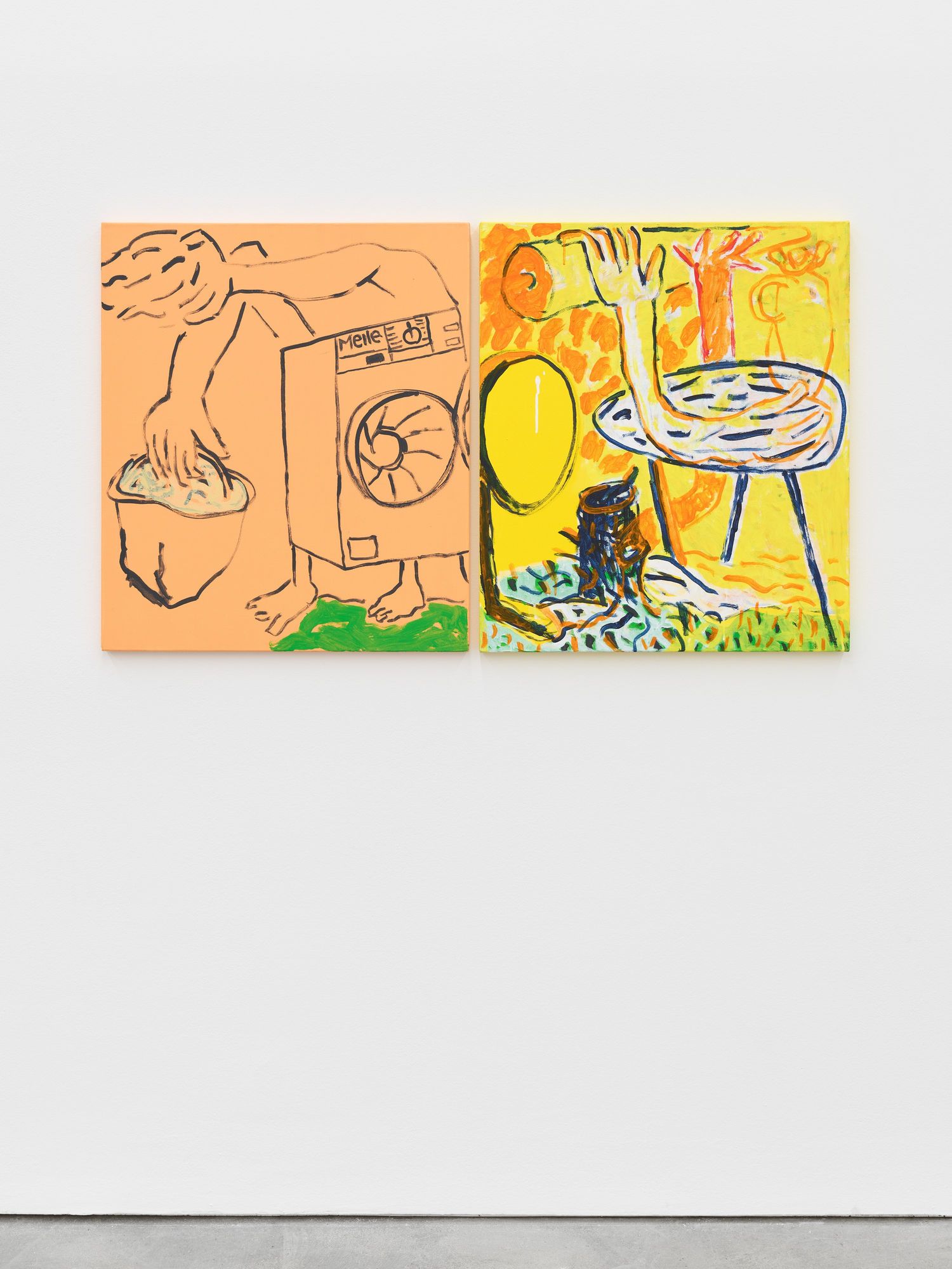 wer bis drei z&auml;hlen kann, kann gerettet werden, exhibition view, Kraupa-Tuskany Zeidler, Berlin, 2022