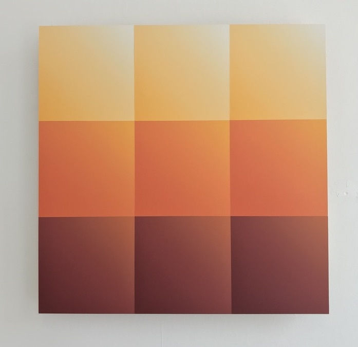 James Hillman Panel, Broccato (Caramel), 2019 Oil paint on paper on plywood