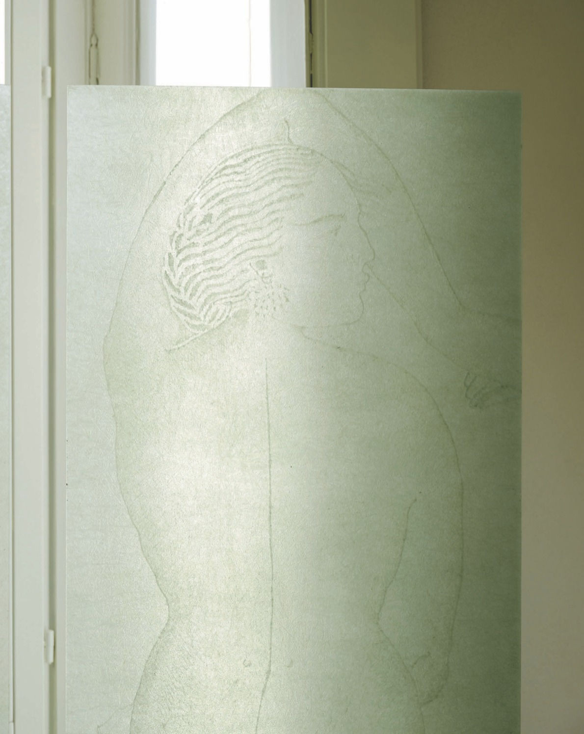 Mario Milana Anima room divider screen in collaboration with artist Sofia Cacciapaglia 2025 Fiberglass, brass