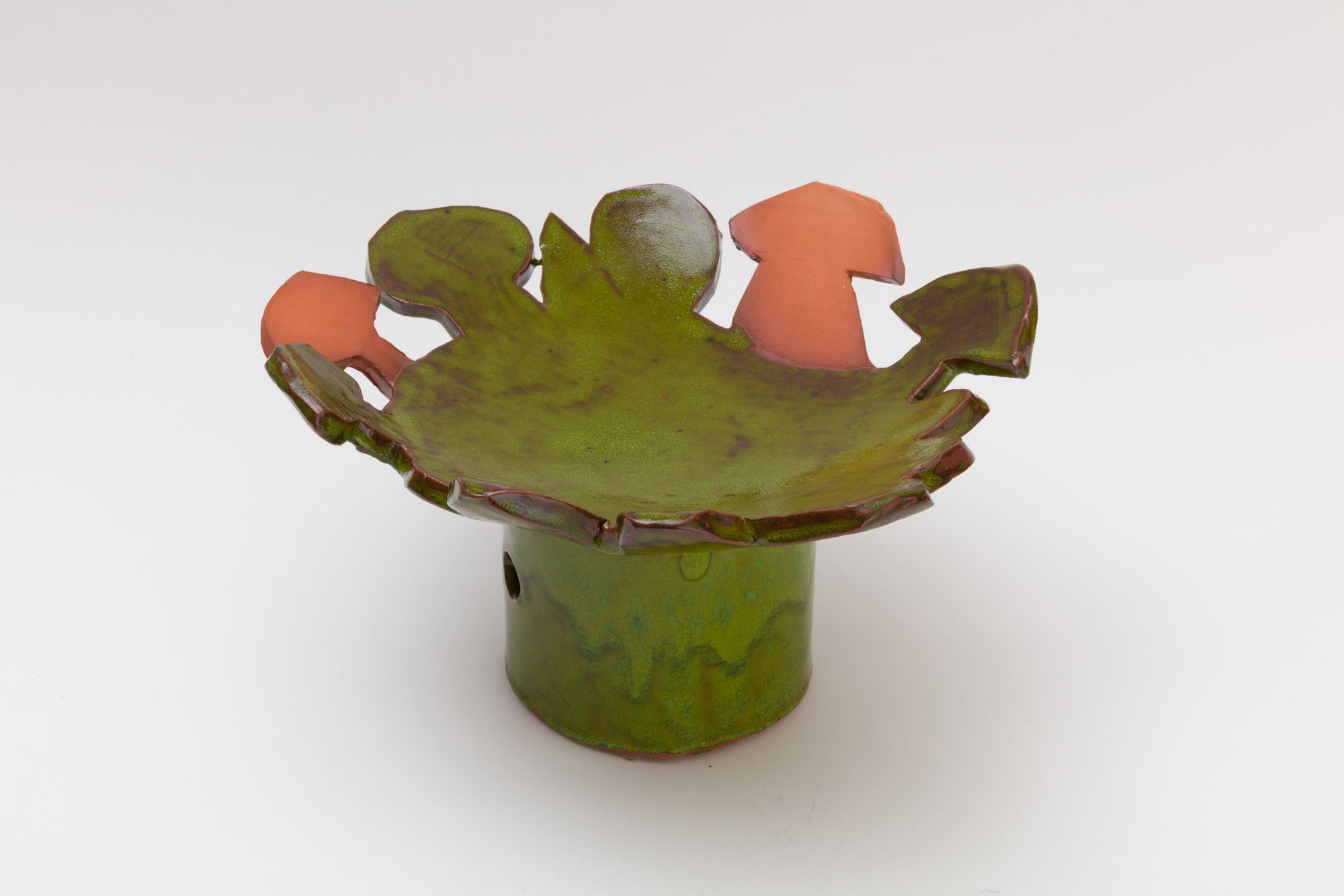 Francesca Anfossi Green Bowl Earthenware terracotta