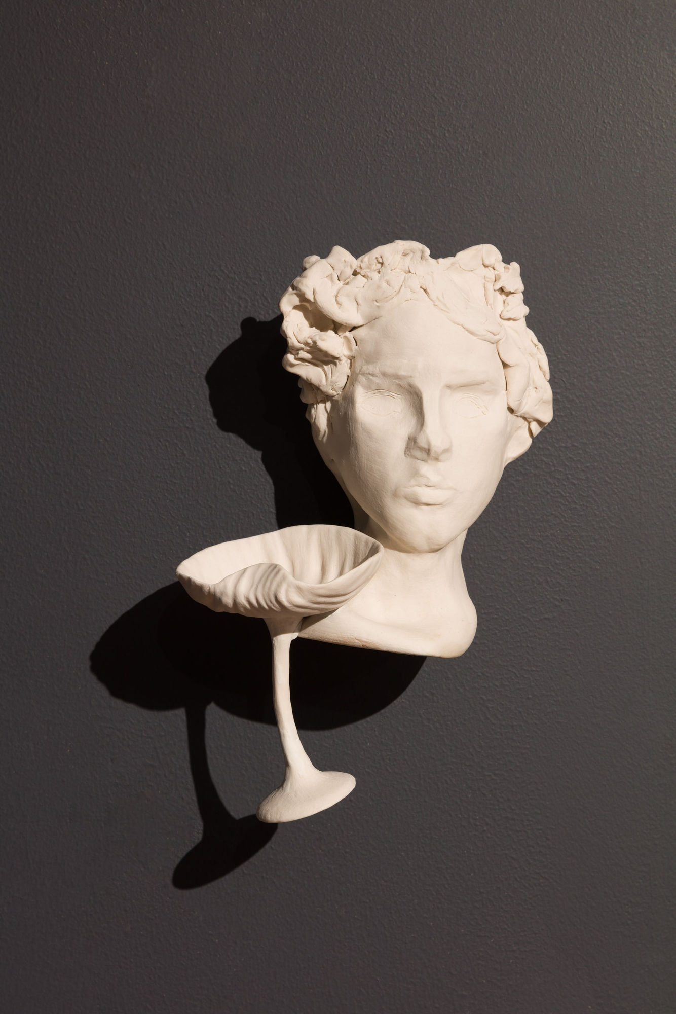 Jenny Min Face Wall Sculpture, 2025 Ceramic