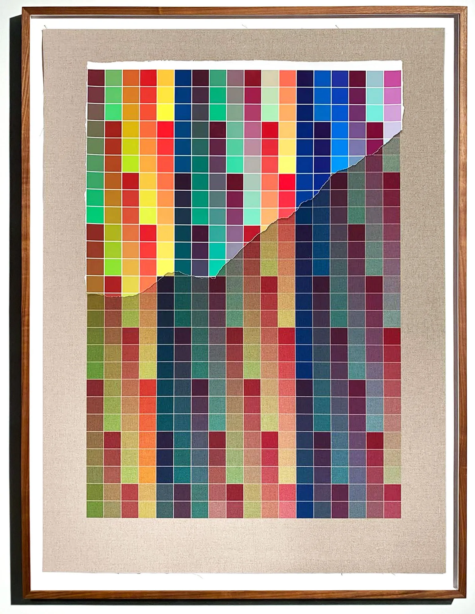 ANALIA SABAN Transcending Pigment from Paint to Canvas, from Canvas to Paint (Color) #3, 2020 No. IV