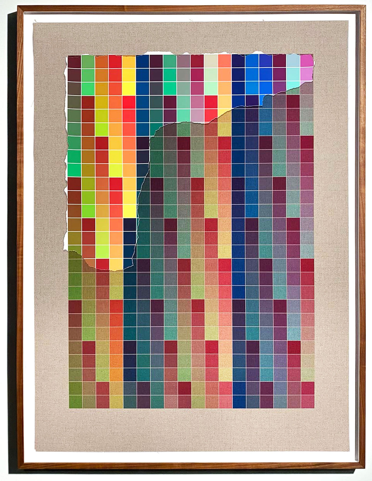 ANALIA SABAN Transcending Pigment from Paint to Canvas, from Canvas to Paint (Color) #3, 2020 No. V