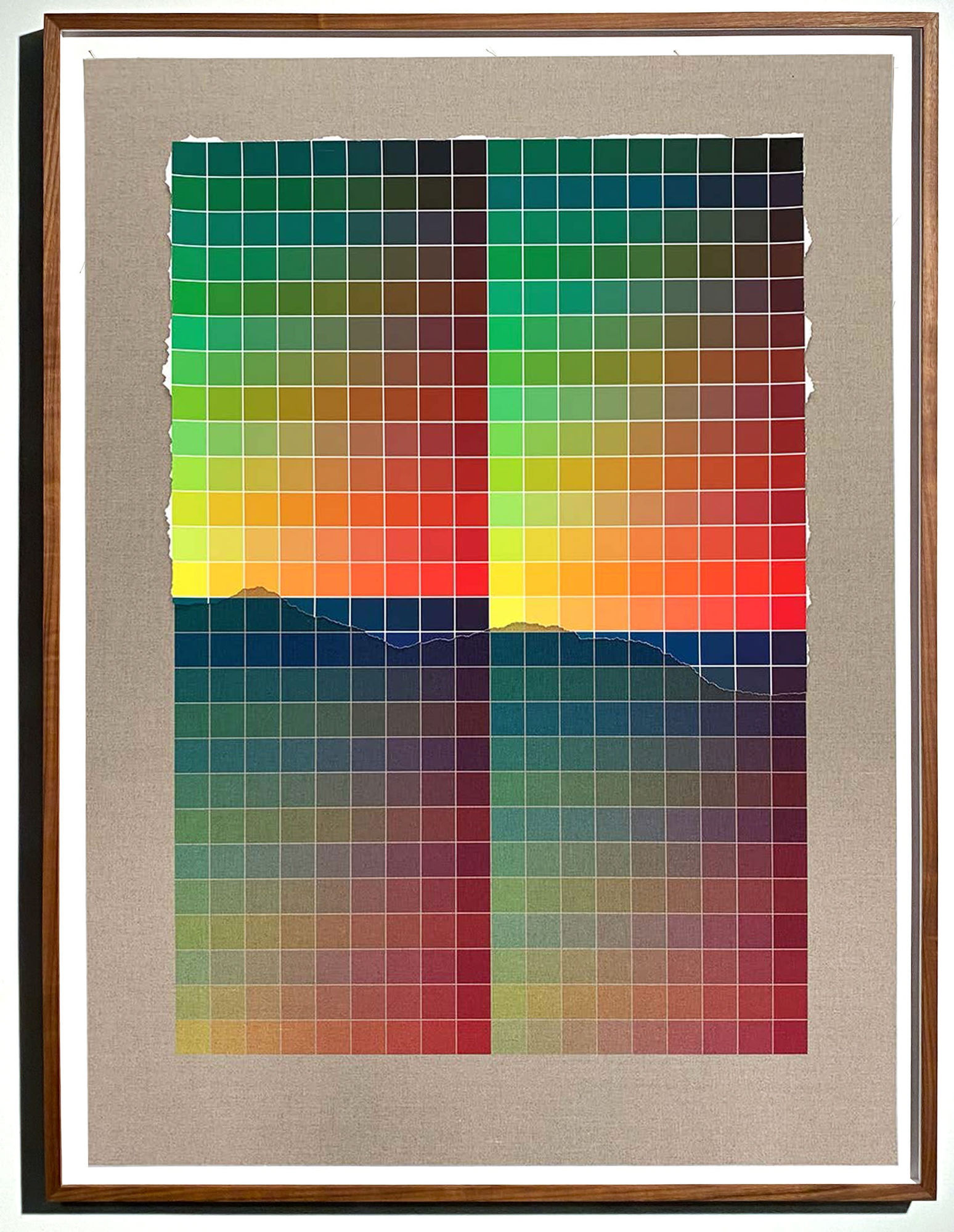 ANALIA SABAN Transcending Pigment from Paint to Canvas, from Canvas to Paint (Color) #2, 2020 No. IV