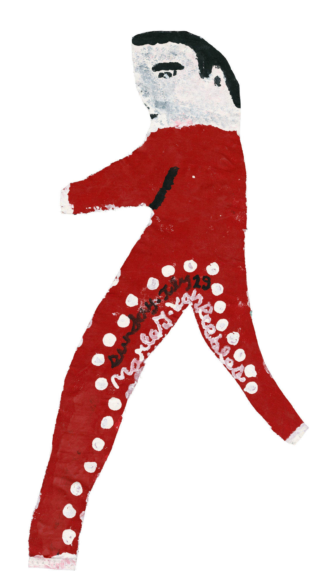 MARLEY VAN PEEBLES Red Man With Dots, 2020