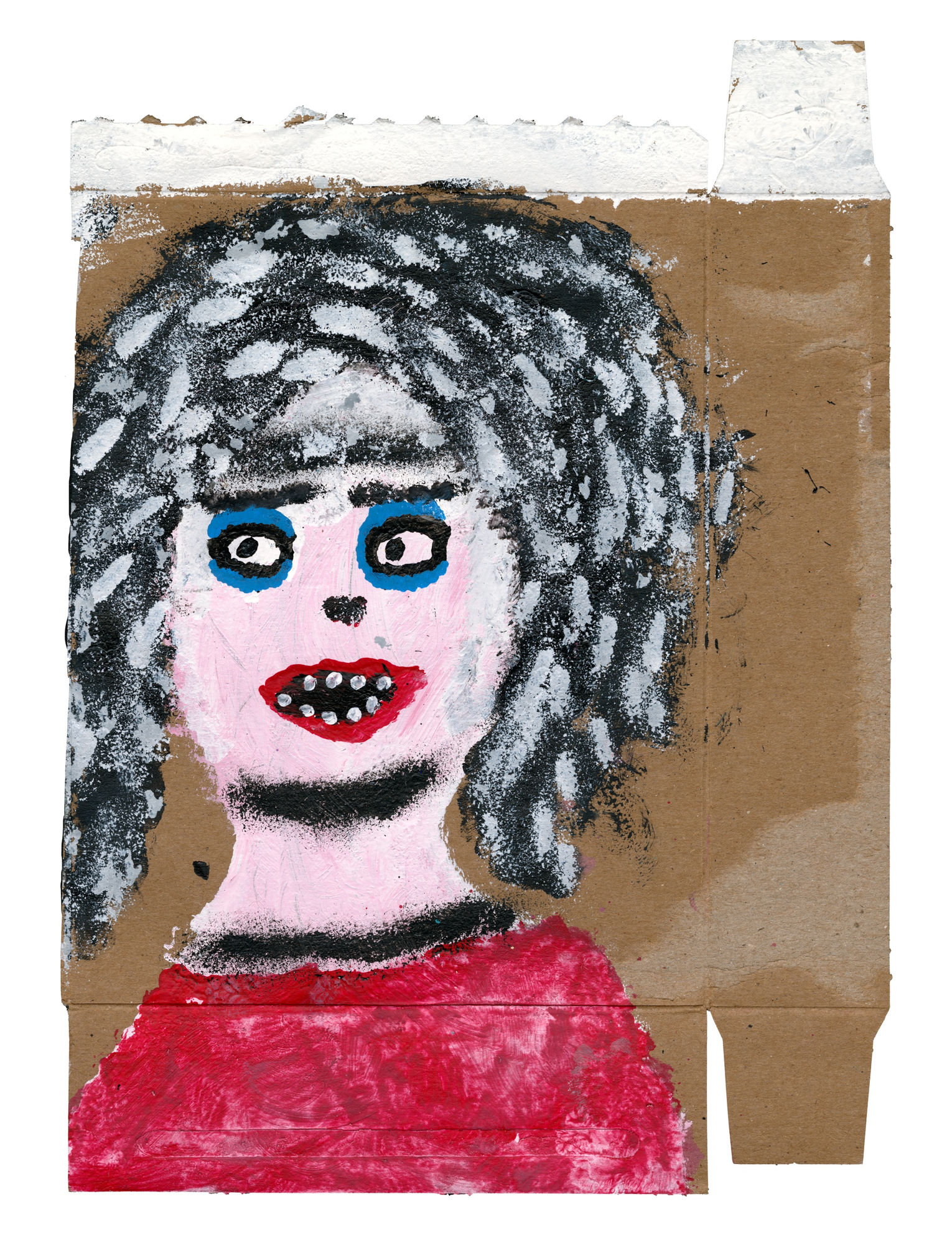 MARLEY VAN PEEBLES Portrait With Red Lips, 2021