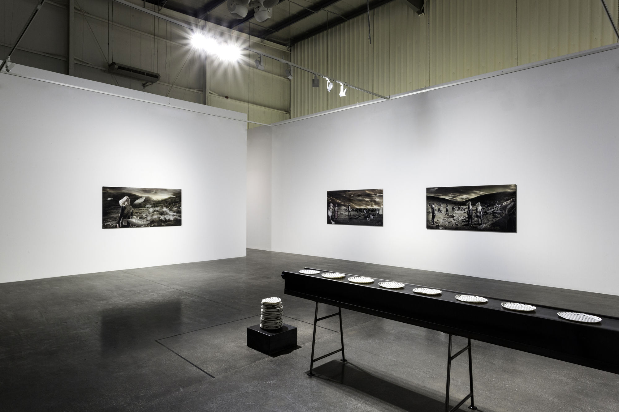 Larissa Sansour . In the Future They Ate From the Finest Porcelain . Installation view